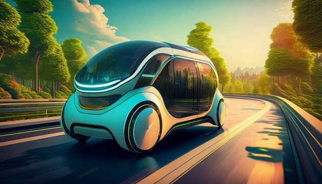 autonomous mobility future vehicle for sustainable digital transportation