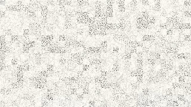 Film grain texture with flickering halftone dots and dithered noise for vintage cinematic overlay and retro aesthetic.