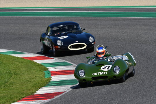 Scarperia, Italy - April 5th 2024: Lotus 15 1958 drive by unknown in action during Mugello Classic 2024 at Mugello Circuit in Italy.