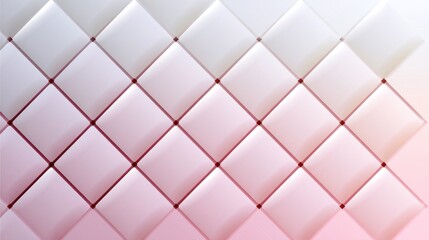 Obraz premium Close up of pink diamond quilted fabric texture.