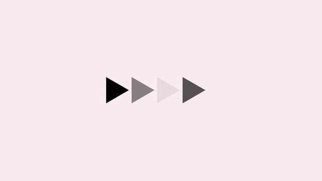 black right arrow pointer icon. 4k neon arrow video on a black background. Neon arrow sign. Set of orange neon arrows on white background.