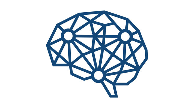Abstract Geometric Brain Network Icon