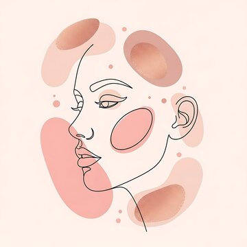 Pink watercolor illustration of human lungs and bronchial system.