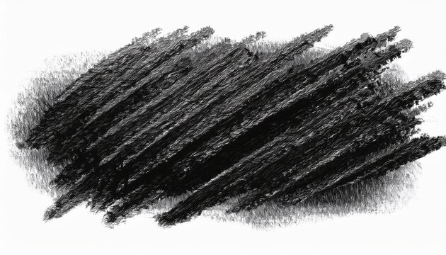 black rough crayon pastel scribble scrawl doodle texture isolated cutout white background