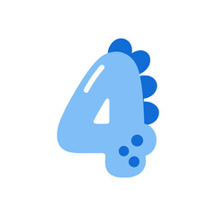 Cute Dinosaur Number © Stealth