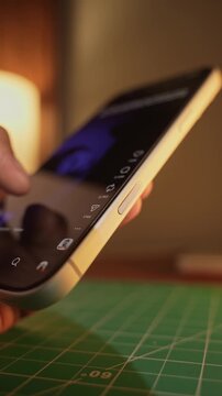 Close-up of scrolling through Instagram Reels, a social media app on a smartphone, depicting digital addiction, mindless browsing, and screen dependency in daily life and prolonged scrolling.
