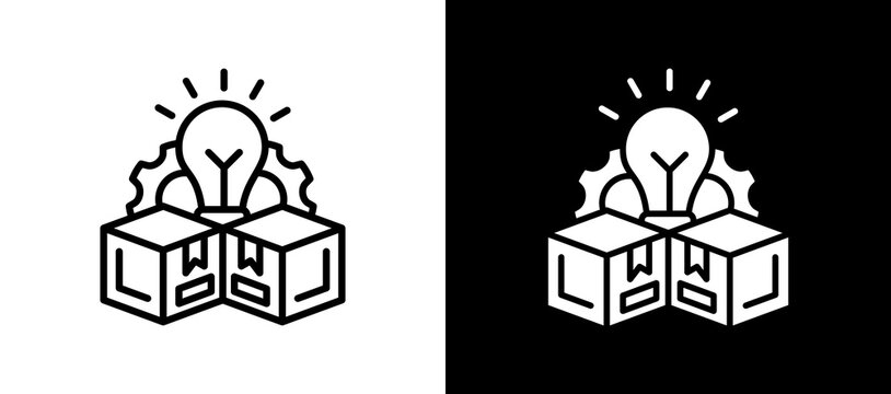 Smart Inventory whiteblack icon