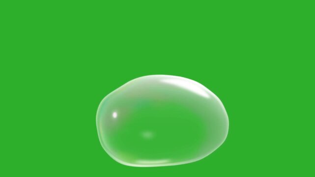 soap bubble green screen footage, perfect for templates, editing, creator content, etc