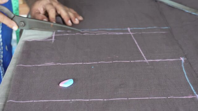 Fabric cutting for precise tailoring and dressmaking