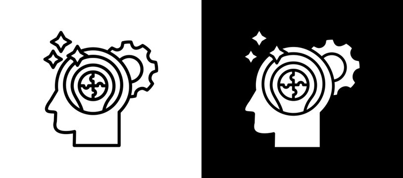 Creative Mindset whiteblack icon
