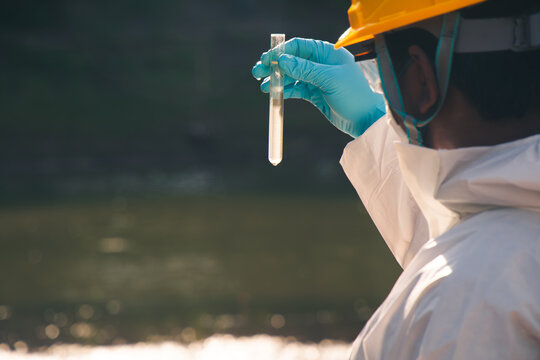 Laboratory investigation of water contamination using modern equipment for accurate environmental monitoring.