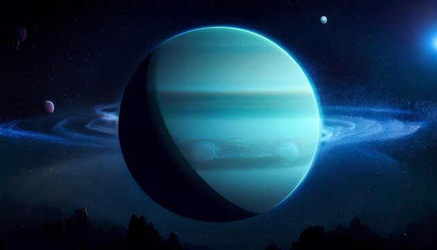 uranus planet in space