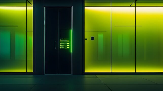 3d render of password manager &acirc;&euro;&rdquo; cybersecurity digital concept, neon green and black contrast