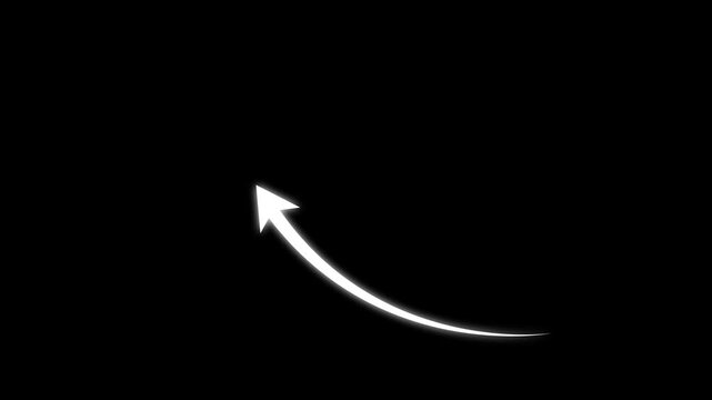 Business growth arrow and graph chart animation. Success concept-business line arrow isolated