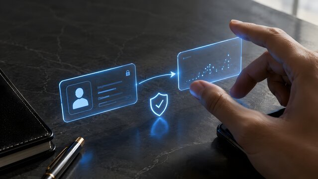 Secure digital identity verification with biometric data and authentication