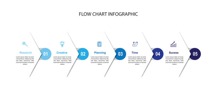 Vector infographic label template with icons. 5 options or steps. Infographics for business concept. Can be used for info graphics, flow charts, presentations, web sites, banners, printed materials.