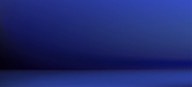 Futuristic dark gradient backdrop with empty platform stage. Vector bg illustration abstract geometric lines, and soft lighting creating elegant atmosphere for display