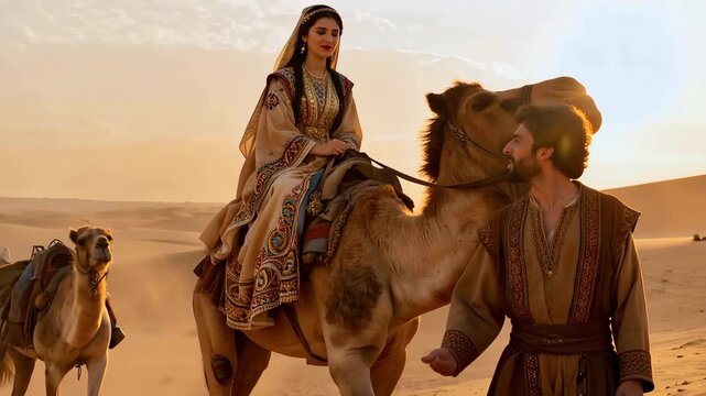 Rebekah Journeyed From Paddan-aram To Canaan With Abraham's Servant To Marly Isaac