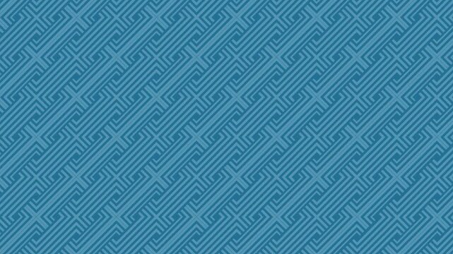 Seamless Blue Geometric Pattern Abstract Background Diagonal Lines Modern Design