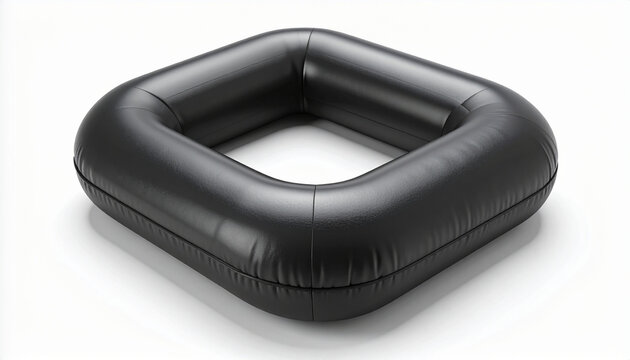 Black Inflatable Pool for Relaxation and Recreation