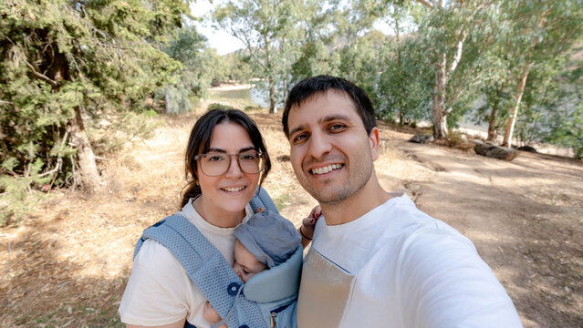 Family day out exploring the Sierra de Andujar