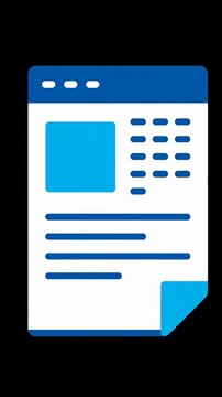 White card graphic with a blue top tab.