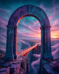 Fototapeta premium Resilience Arch Reconnects Across Distance