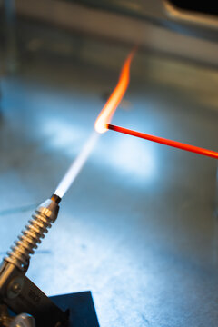 Artisan glassblowing in the Lofoten Islands workshop