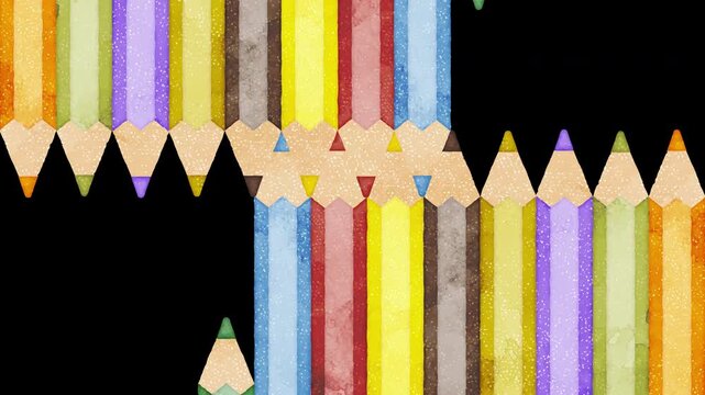 Colored Pencil Transition Animation