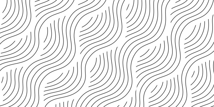 Artistically Ocean Waves pattern. Hand-drawn, Sea Waves. Doodle, vector, zentangle tribal design element. Pattern for coloring book.