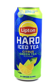 Lipton Hard Iced Tea brand tea product with alcohol in a can