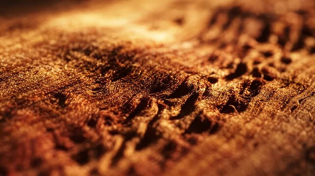 Extreme Macro View of Organic Fibrous Texture, High Detail Microscopic Surface Background.