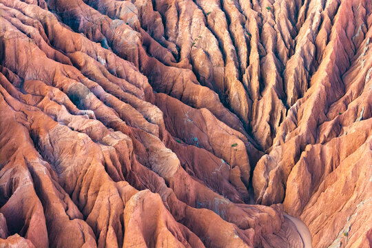 Atacama eroded rock texture and geological pattern