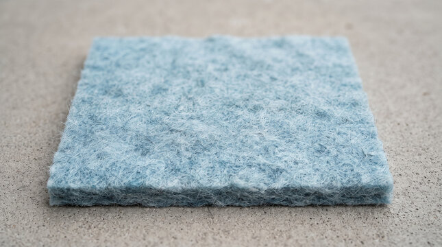 Textured Light Blue Wool Felt Fabric Background