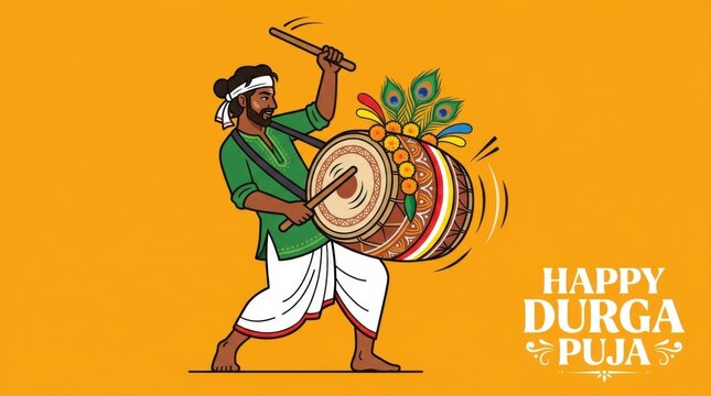 Durga Puja Festival Greeting
