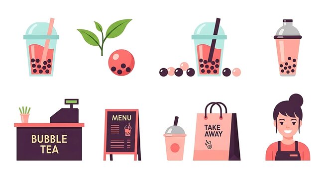 Boba Tea Set.