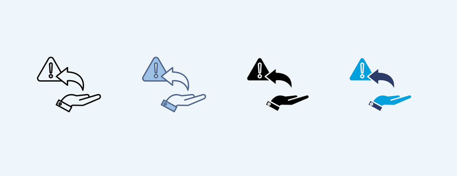 Crisis Response Multiple Icon Set Illustration Vector
