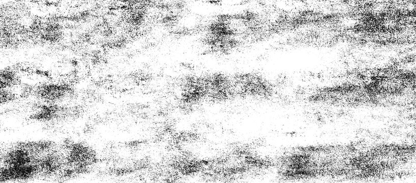 Abstract black and white grunge texture background for graphic design and vintage overlay effects