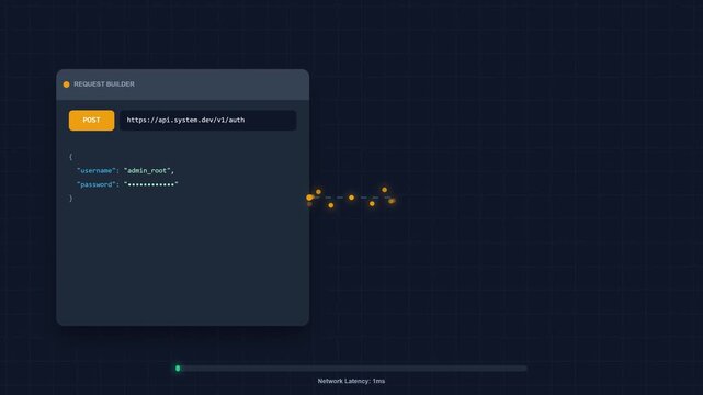 2D Animation Concept of API Testing Endpoint Validation Technology 4K