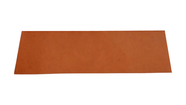Single red clay roof tile rectangle for construction building
