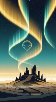 Alien Aurora Fantasy.