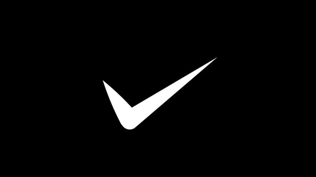 Check mark symbol. approved tick mark icon, Check mark icon animation , right mark icon. check box, tick box, green checkmark.