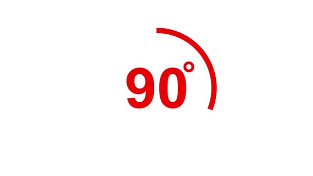 90 degree view icon animation, Icon 90&deg; animation with optional lama matte. Chroma key included