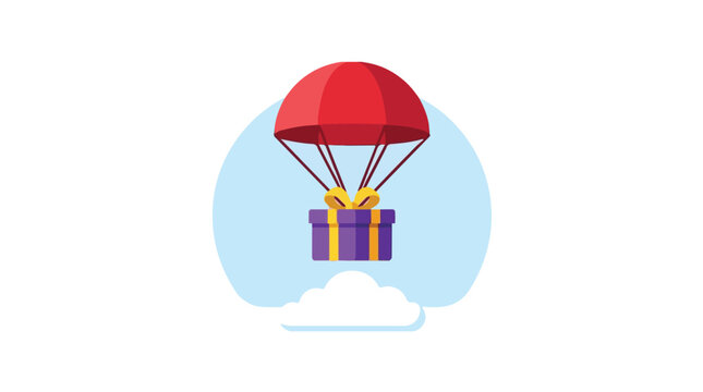 colorful parachute with g