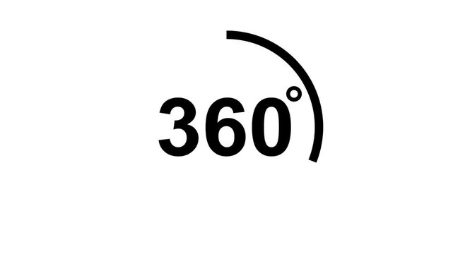 360 degree view icon animation, Icon 360&deg; animation with optional lama matte. Chroma key included