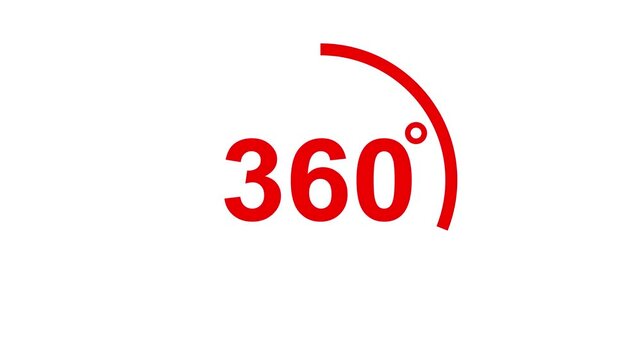360 degree view icon animation, Icon 360&deg; animation with optional lama matte. Chroma key included