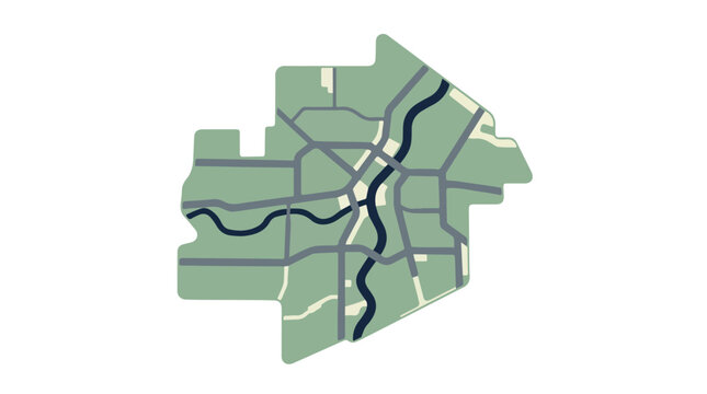 abstract map illustration