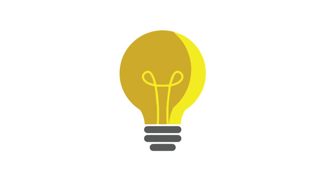Bright yellow lightbulb i