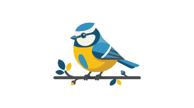 Colorful cartoon blue and