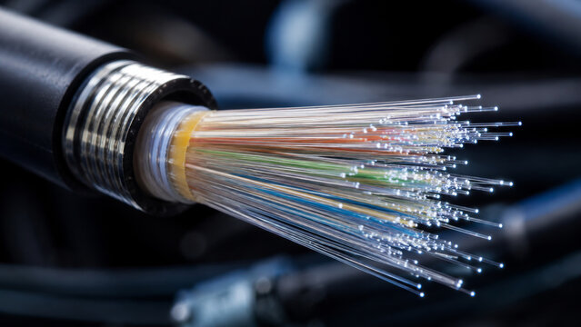 Fiber Optic Communication Technology Macro